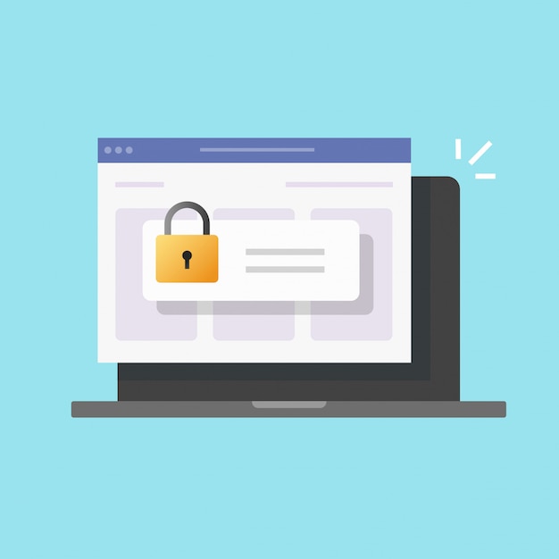 password secure access on laptop computer