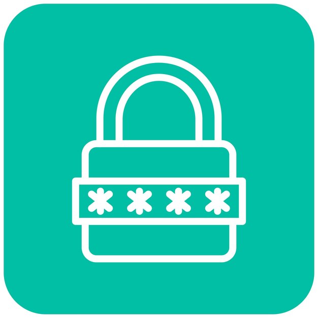 Password Vector Icon Design Illustration