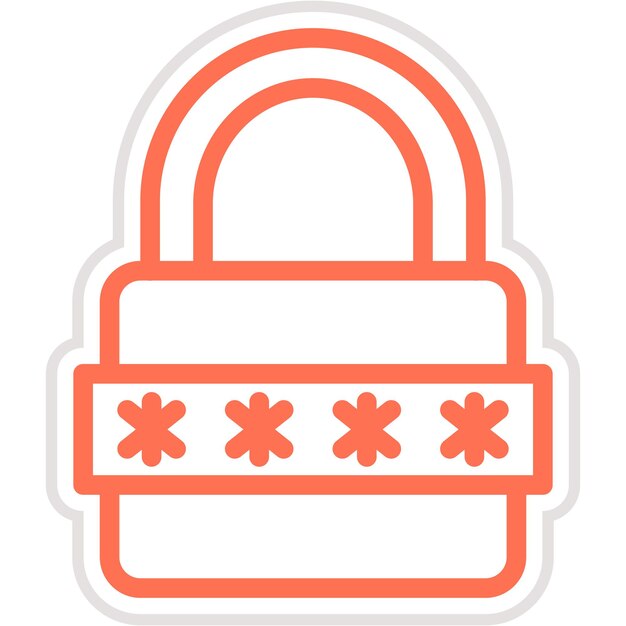 Password Vector Icon Design Illustration