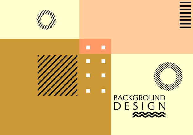 pastel brown abstract geometric background aesthetic and trendy design for business banner