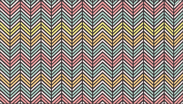 Pastel Chevron A Colorful and Seamless Geometric Pattern