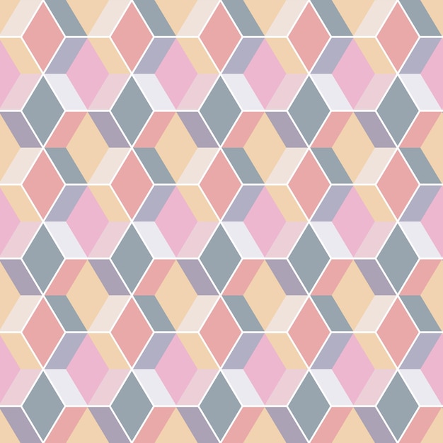 pastel color box geometric pattern