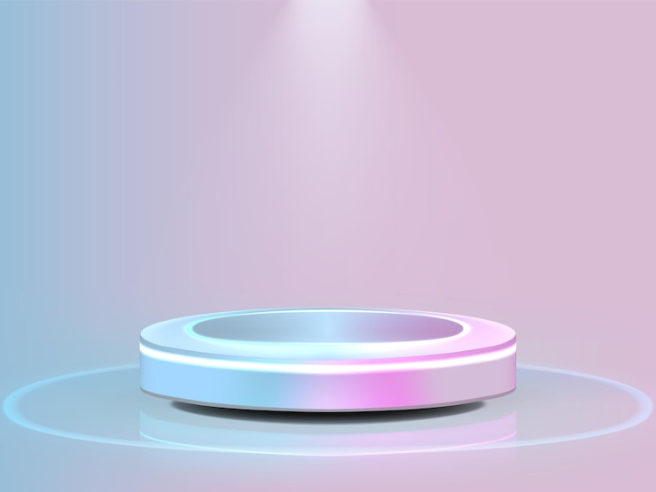 Vektör pastel colors stage for product and glossy podium