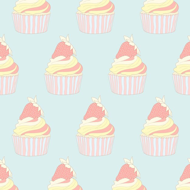 pastel cupcake pattern