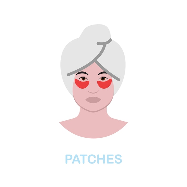 patches flat icon colored element sign from cosmetology collection flat patches icon sign for web design infographics and more
