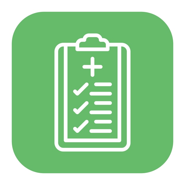 Patient Checklist Vector Illustration