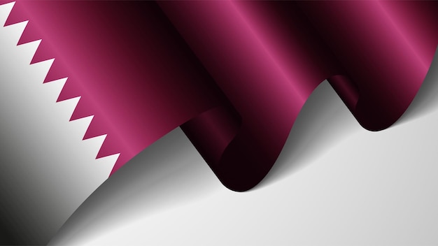 Patriotic background with flag of Qatar An element of impact for the use you want to make of it