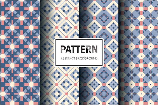Pattern collection in abstract decorative style