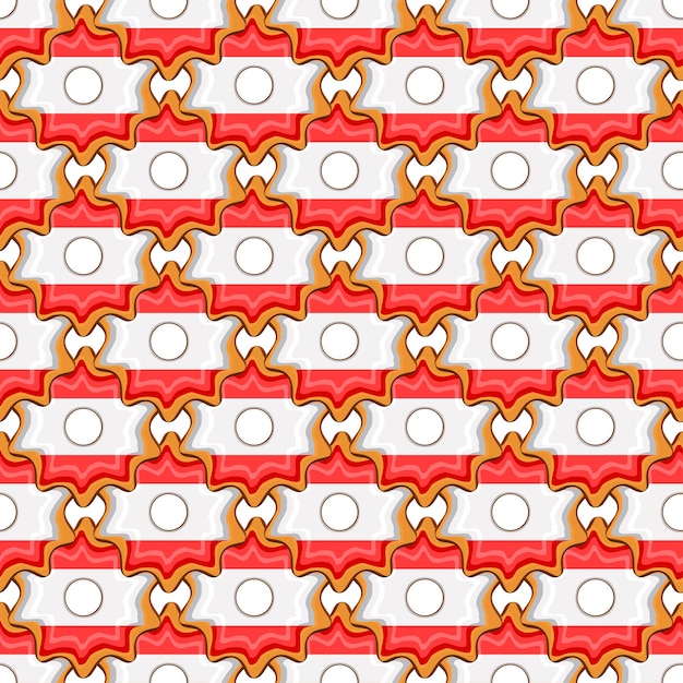 pattern cookie with flag country latvia in tasty biscuit