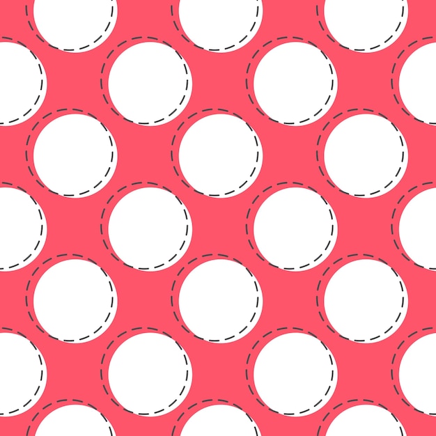 pattern flat line candy circles