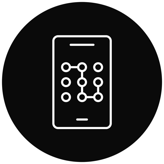 Pattern Lock icon vector image Can be used for Networking and Data Sharing