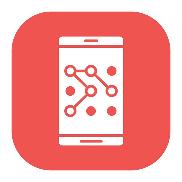 Pattern Lock Vector Illustration