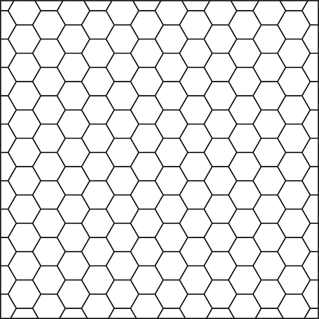 Pattern of the hexagonal backgrounds in flat