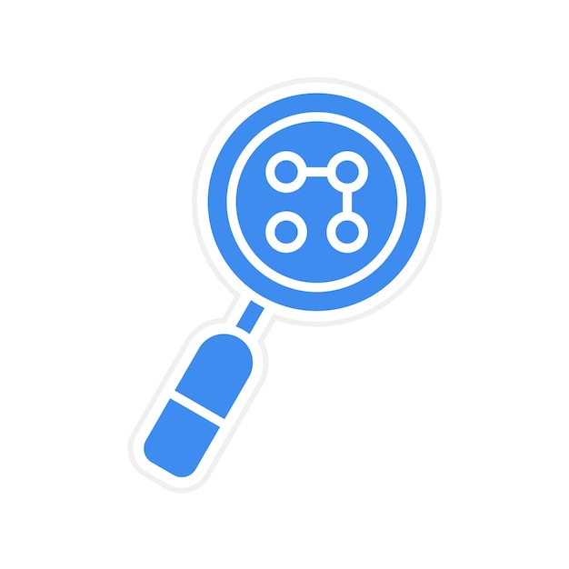 pattern recognition icon vector image can be used for bioengineering
