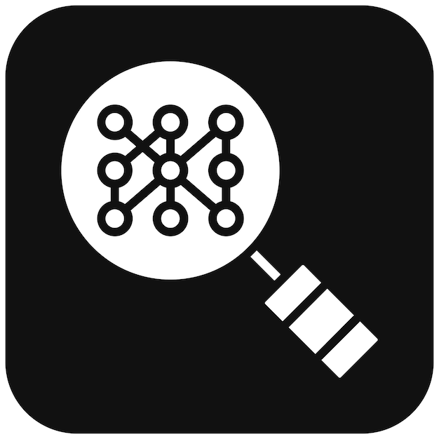 Pattern Recognition vector icon Can be used for Biometrics iconset