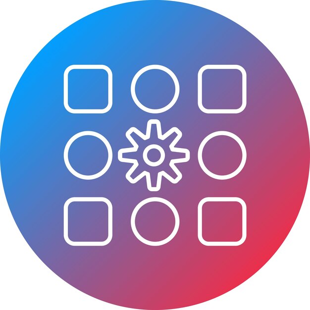 Pattern System icon vector image Can be used for Data Analytics