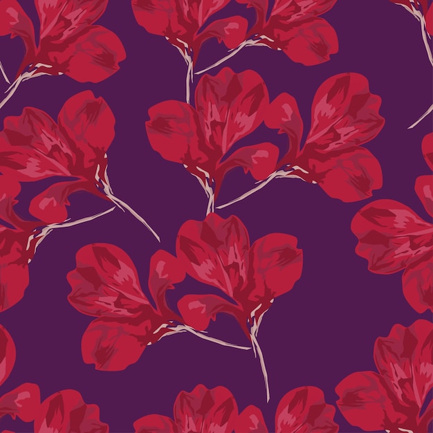 pattern vintage rose brush floral seamless watercolor background abstract vector flower t