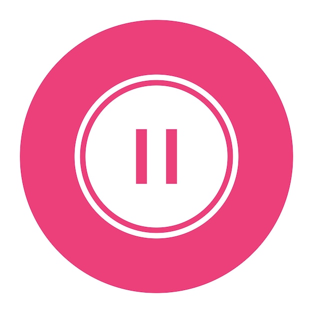 pause button icon vector image can be used for instrument