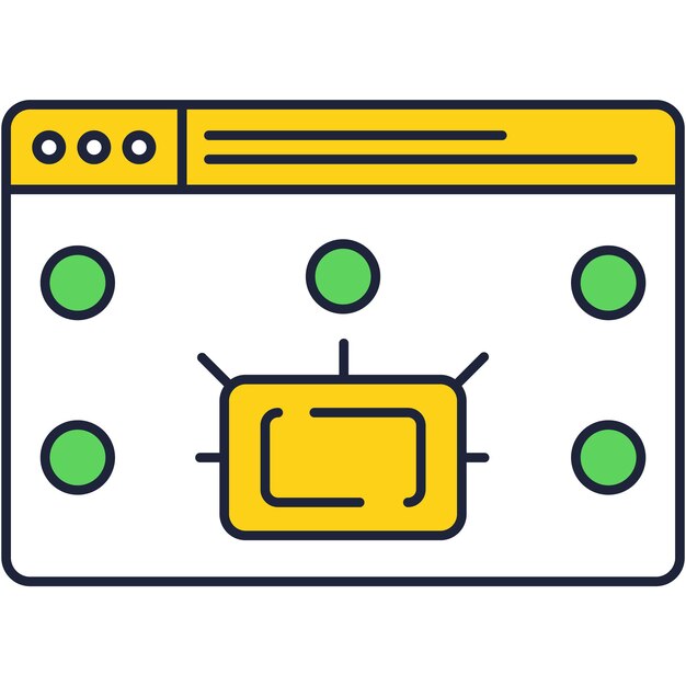 Payment online vector icon with website window