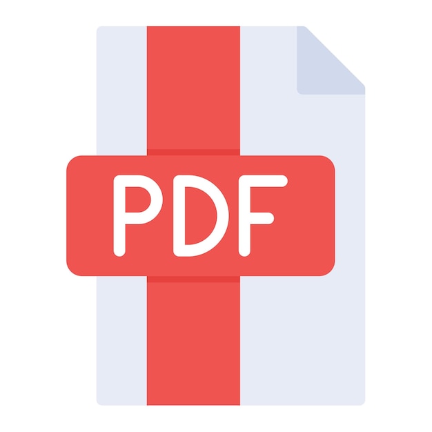 pdf icon vector image can be used for documents and files