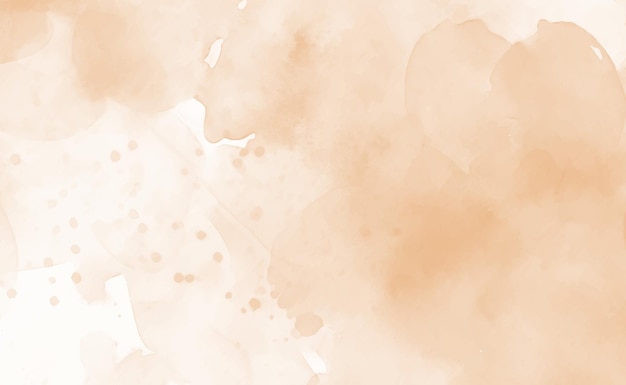peach abstract watercolor texture background vector beige watercolour pattern