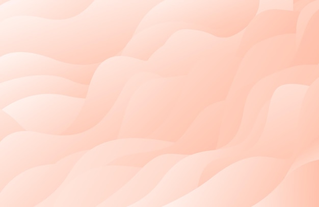 peach waves background illustration template