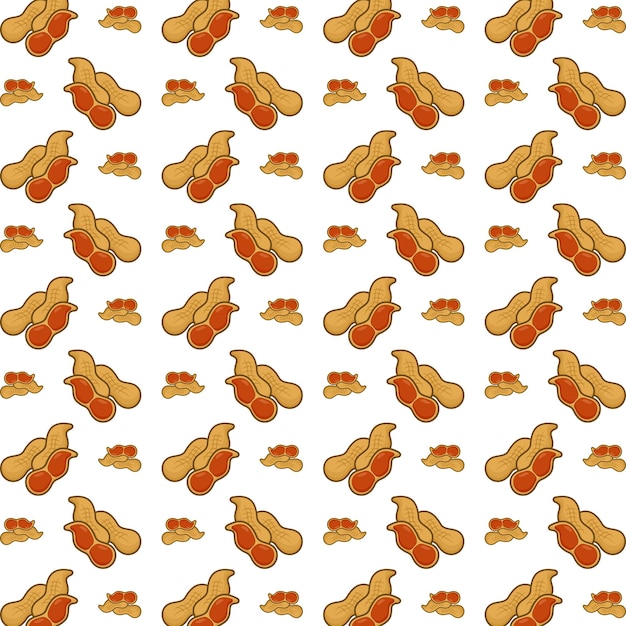 Peanut smooth trendy multicolor repeating pattern vector illustration background design