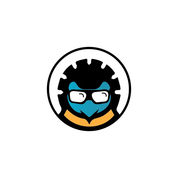 Penguin logo template design