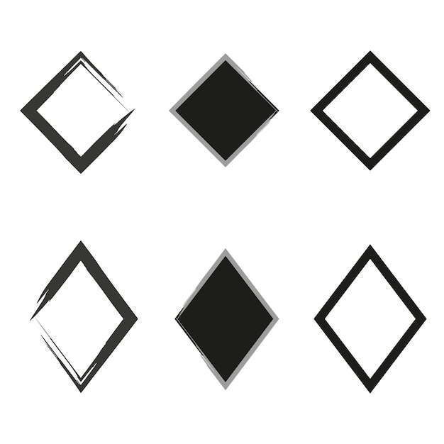 pensel rhomber. Abstrakt geometrisk design. Vektorillustration. Stock billede. EPS 10.
