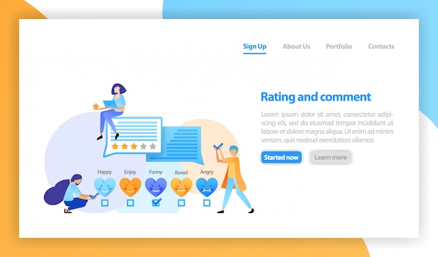 People give ratings and feedback
