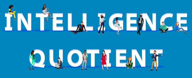 people on intelligence quotient for web mobile app