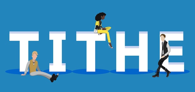 people on tithe for web mobile app presentations