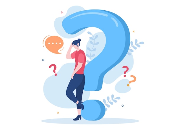People Thinking to Make Decision Problem Solving and Find Creative Ideas in Flat Illustration