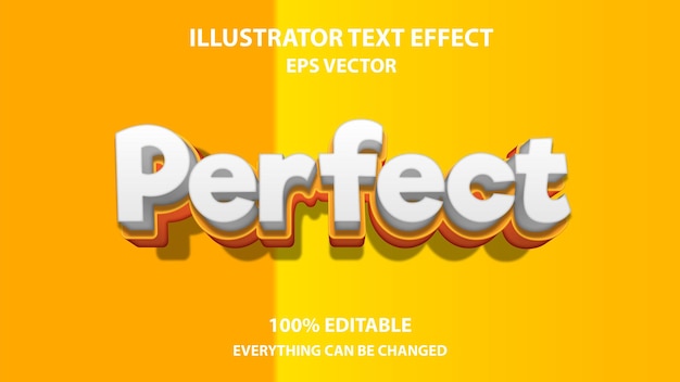 perfect editable text effect