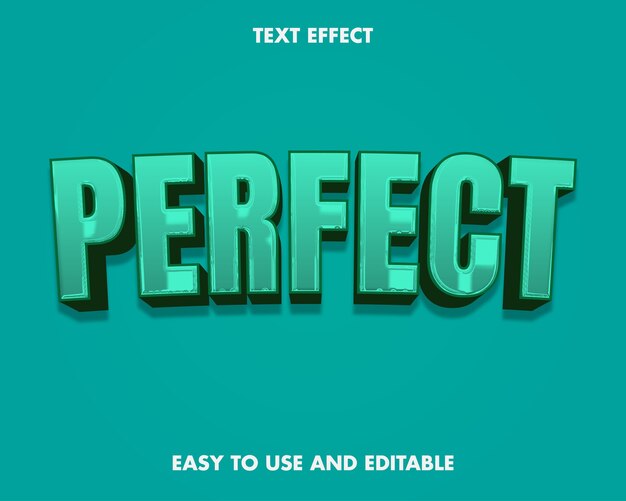 Perfect Text Effect. Editable Font Style.