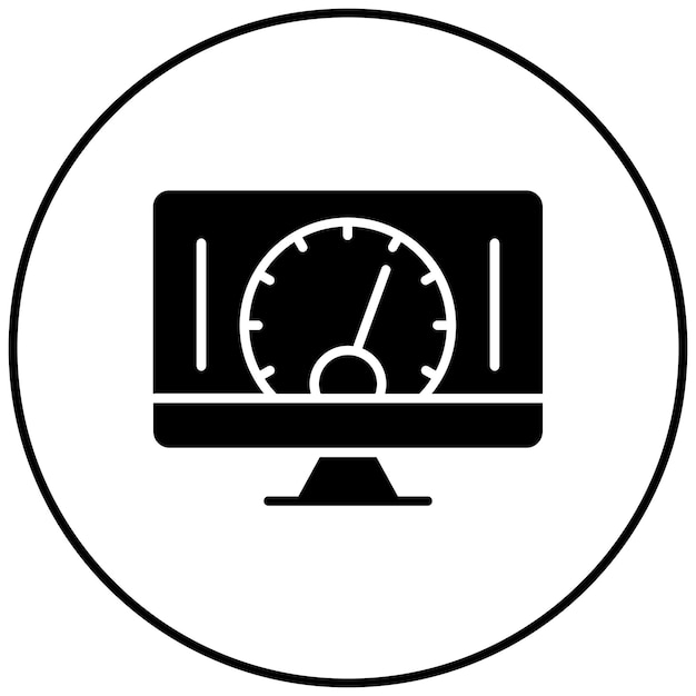 performance icon vector image can be used for factory