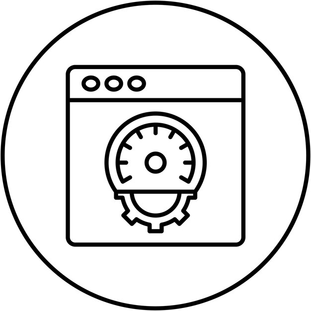 performance icon vector image can be used for user experience