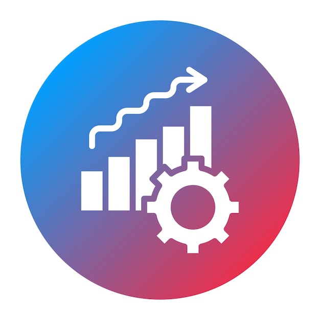 performance metrics icon vector image can be used for action plan