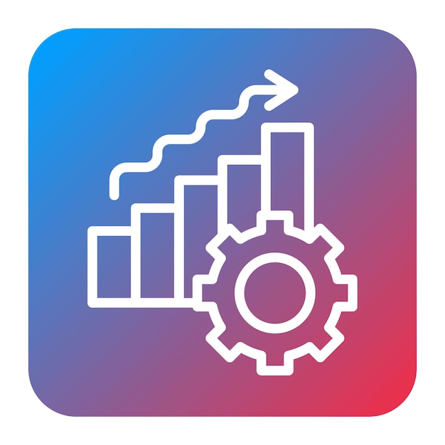 performance metrics icon vector image can be used for action plan