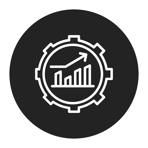 performance metrics icon vector image can be used for business performance