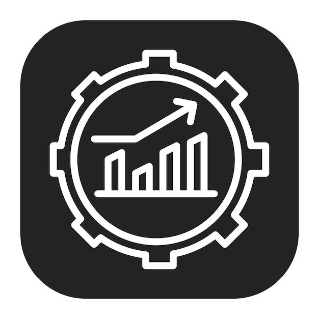 performance metrics icon vector image can be used for business performance