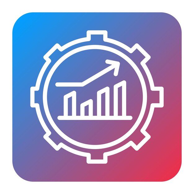 performance metrics icon vector image can be used for business performance