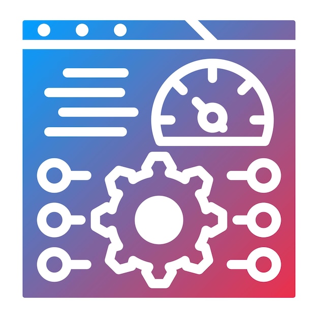 performance testing icon vector image can be used for software testing