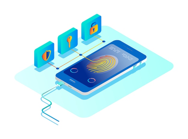 Personal data protection concept. Online security concept.