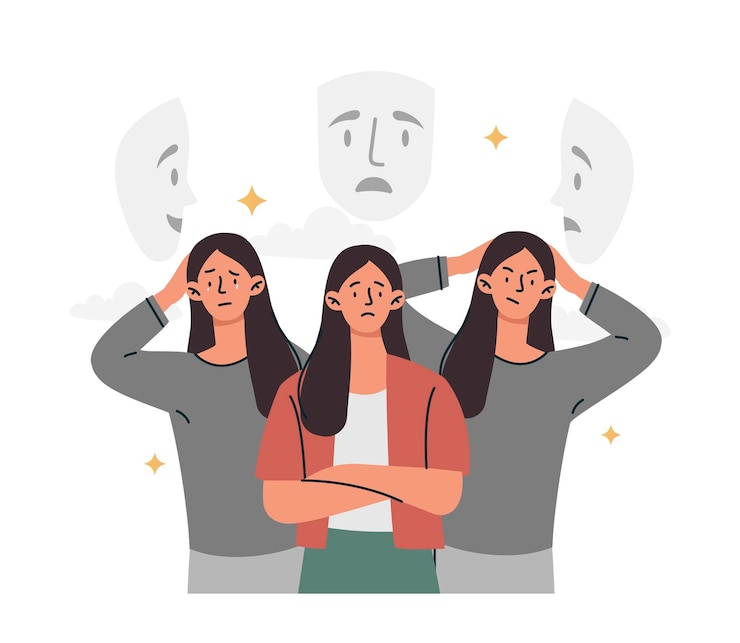 Vektör personality disorder concept