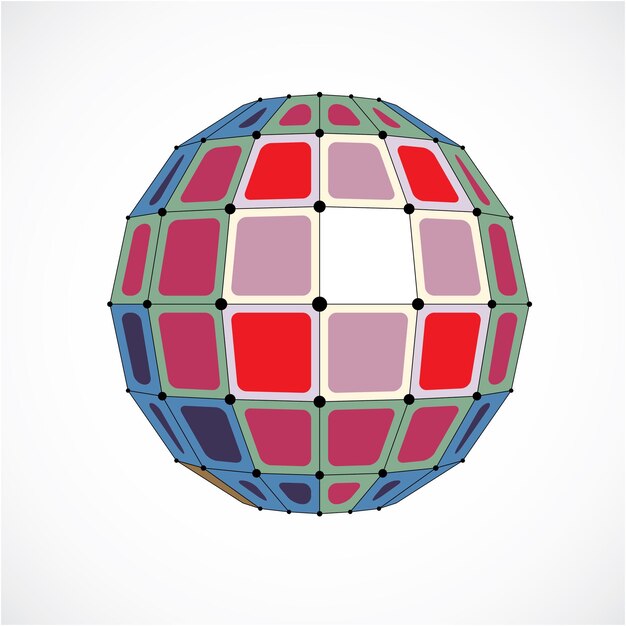 Perspektivteknikform med svarta linjer och prickar anslutna, polygonal trådram objekt. Abstrakt färgglad facetterad element för användning som designstruktur på kommunikationsteknologi tema