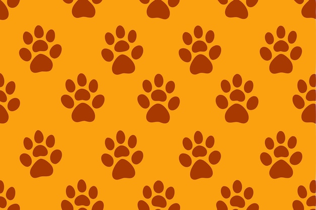 pet paw print vector illustration design