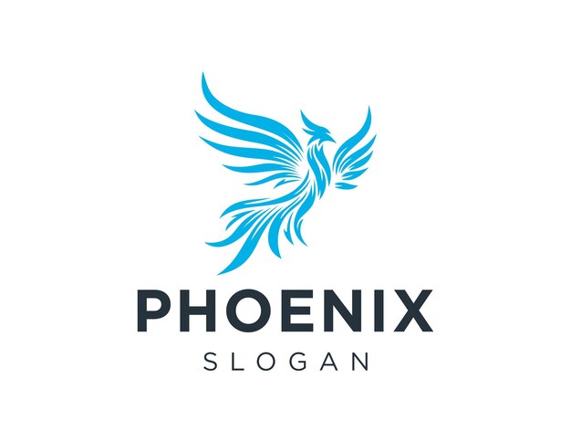 Phoenix Design logo design created using the Corel Draw 2018 application with a white background