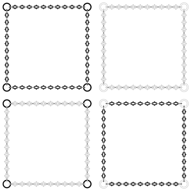 Photo frame with chains