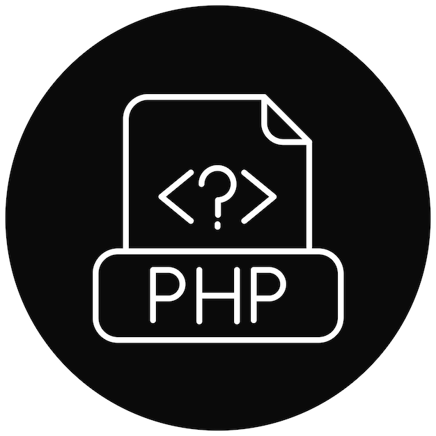 Php File icon vector image Can be used for Computer Programming